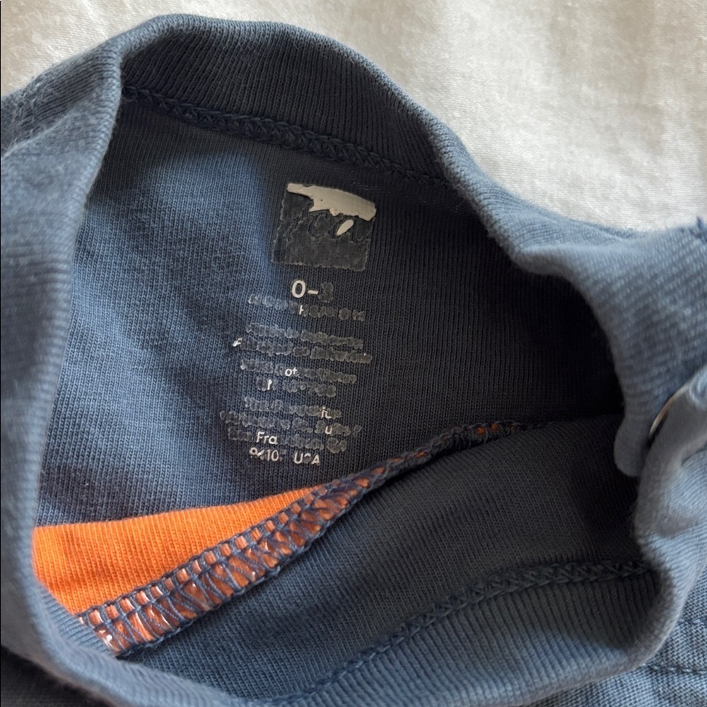 Tea Collection Baby Boy Romper 0-3M - Picture 3 of 4